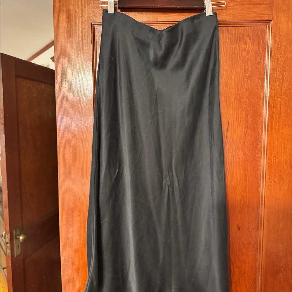 Quince Black Midi Skirt